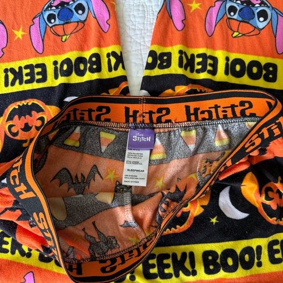 Disney Stich Movie Halloween Themed Fall Pajama Pants Women’s Size XS - Picture 3 of 5